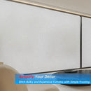 Frosted Glass Window Privacy Film Decorative, Bathroom Privacy Film for Glass Windows Cover, Static Cling, Removable, Reusable, Anti-UV, Anti-Glare, Heat Blocking,(Flash Point Pure, 45.2×157.4Inch) by CozyNest Decor
