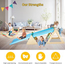9-in-1 Climbing Triangle Set with Detachable Wooden Climbing Arch for Rocking Horse and Climbing, Indoor Triangle Jungle Playground Gym for Toddlers by TinyTreasures Baby Boutique