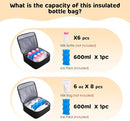 Pump Bag for Spectra S1 S2, Wearable Breast Pump Bags with Ice Pack, Pumping Bag with Waterproof Mat for Pump Accessories, Insulated Bottle Bags for Work Travel and Family, Black by TinyTreasures Baby Boutique