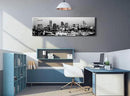 Black and White Wall Art Denver Skyline Cityscape Skyscrapers Canvas Print Painting Landscape USA City Buildings Pictures Modern Artwork for Man Room Office Living Room Decoration 13.8"x47.3" by CozyNest Decor