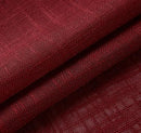 MIUCO Semi Sheer Curtains Poly Linen Textured Solid Grommet Curtains 63 Inches Long for Living Room 2 Panels (2 x 37 Wide x 63" Long) Burgundy by CozyNest Decor