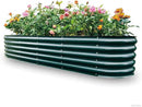 Gardmax Galvanized Raised Garden Bed, Lightweight Planter Boxes Outdoor with Easy Assembly, Large Garden Bed for Vegetables, Fruits, Flower Dark Green 8FT by CozyNest Decor
