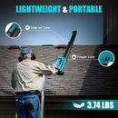 Cordless Leaf Blower for Makita 18V Battery, 450CFM 150MPH Electric Leaf Blower, 6 Speed Lightweight Handheld Leaf Blower for Lawn Care, Patio, Snow, Dust, Blowing Leaves (Battery NOT Included) by GreenHaven Gardens