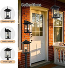 Classic Outdoor Hanging Lantern – Weather-Resistant, Stylish, Matte Black Finish, Clear Seeded Glass and Functional, Extra Large Size by GreenHaven Gardens
