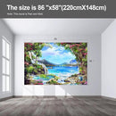 Landscape Lake Waterfall Wall murals Peel and Stick Wallpaper for Bedroom Living Room - 58"x86" by CozyNest Decor