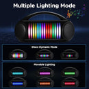 Karaoke Machine Portable Bluetooth Speaker with 2 Wireless Microphones Rechargeable Karaoke Machine for Kid and Adult Party PA Speaker Multiple LED Light Mode Support TWS/Radio/AUX/REC by TinyTreasures Baby Boutique