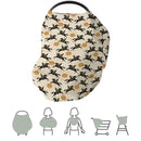 Western Cowboys Sunshine Baby Car Seat Covers Cowboy Horse Sun Stretchy 5-in-1 Cover Adjustable Car Canopy Breastfeeding Cover Wild West Desert Breathable Nursing Cover-Up by TinyTreasures Baby Boutique