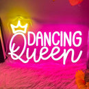 Dancing Queen Neon Sign, Dimmable LED Neon Lights for Wall Decor Neon Light Up Signs for Bedroom Dancing Party Bar Club Birthday Party Decoration Gift for Girl Kid lover by GreenHaven Gardens