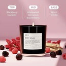Berry Splash Luxury Scented Candles, 9oz Soy Wax Candles for Home Scented, BlackBerry, Boysenberry & Woods Scent, Long Burning Time, Gifts for Women, Friends, Men, Sister, Mom, Teacher by CozyNest Decor