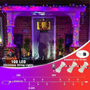 100 LED Halloween Lights Outdoor, 33ft Halloweem String Lights Indoor Clear Wire 8 Modes Waterproof Plug in Twinkle Fairy Lights with Timer Memory for Room Tree Party Decorations, Purple&Orange by GreenHaven Gardens
