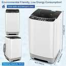 Nictemaw Portable Washing Machine 15.6Lbs Capacity Portable Washer with Drain Pump 2.1Cu.ft Full-Automatic Compact Washer with 10 Programs 8 Water Level for Home, Apartment, RV, Dorms by CozyNest Decor