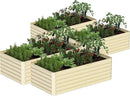 8x4x2 ft Outdoor Raised Garden Bed, Large Metal Planter Raised Beds, Planters for Outdoor Plants for Vegetables, Flowers, Herbs, Fruits, and Succulents.(4 Pcs,Yellow) by CozyNest Decor