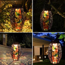 Solar Lanterns Outdoor Light - Solar Powered LED Hummingbird Glass Lights Decorative Waterproof Tabletop Lamp with Hollowed-Out Design for Indoor Yard Table Patio Garden Pathway Holiday by GreenHaven Gardens