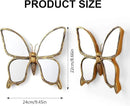Decorative Bug Insects Animals Beetle Mirrors - Gold Resin Butterfly Glass Wall Decor, Perfect for Victorian and European Themed Homes by CozyNest Decor