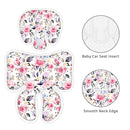 Infant Car Seat Insert, 2-in-1 Reversible Baby Carseat Head Support for Newborn, Soft Carseat Insert Cushion for Baby Girls, Adjustable Baby Headrest for Strollers by TinyTreasures Baby Boutique