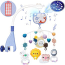 Baby Mobiles for Cribs, Crib Mobile with Music and Lights, Nursery Musical Mobile for Bassinets Hanging Toys with Remote Control, Rotation, Projection, Animal Mobile Arm Clip On for Infant Boys Girls by TinyTreasures Baby Boutique