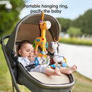 TUMAMA Hanging Toys, 16 inch Plush Animals Baby Rattle, Car Seat Stroller Toys, 2 Pack, Newborn - 12 Months, 2 x Plush Animal Hanging Toys (Giraffe, Zebra), Rings, Built-in Rattles and Crinkles by TinyTreasures Baby Boutique