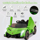 Costzon Ride on Car, Lamborghini Licensed 12V Battery Powered 4WD Sports Car with Remote Control, 3 Speeds, Hydraulic Doors, LED Lights, Towing Wheel, Horn, Music, Electric Vehicle for Kids Aged 3-8 by TinyTreasures Baby Boutique