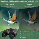 Compact Binoculars for Adults High Powered - OPAITA 20x32 Small Binoculars for Adults Kids with Low Light Vision for Hunting Cruise Ship Travel Concert Hiking by TinyTreasures Baby Boutique