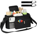 Accmor Universal Stroller Organizer with Insulated Cup Holder Detachable Phone Bag and Shoulder Strap,Stroller Bag Caddy Organizer Fits for Uppababy, Baby Jogger, Britax Strollers by TinyTreasures Baby Boutique