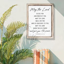Christian Wooden Plaque, Bible Verse Scripture Decor, Framed Wall Plaque Signs 15 * 11.5 inches, Inspirational Christian Gift, May the Lord Bless You and Protect You Sign by CozyNest Decor
