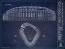 Old Yankee Stadium (1923) Blueprint Style Print by CozyNest Decor