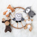 The Peanutshell Crib Mobile for Boys or Girls - Woodgrain Musical Baby Crib Mobile with 12 Lullabies, Whimsical Woodland Baby Whimsical Woodland Nursery Decor by TinyTreasures Baby Boutique
