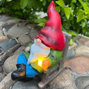Solar Gnomes Decor Outside Mini Gnome Figurines Outdoor Solar Porch Patio Garden Miniatures Gnomes Decor Gift for Women Grandma Mother's Day Birthday by CozyNest Decor