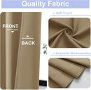 Simplebrand Ava Taupe Blackout Curtains for Bedroom 63 Inch Length 2 Panels Set, Solid Thermal Insulated Energy Saving Rod Pocket Window Treatment Curtains Blackout Drapes, W40 x L63 Inch, Taupe by TinyTreasures Baby Boutique