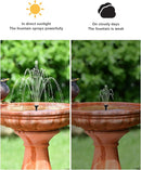 Biling Solar Fountain for Bird Bath with Water Pump Kit, 4.5 W 48 GPH Solar Water Pump with 4ft Tubing for Hummingbird Bath, Small Pond and Fish Tank by GreenHaven Gardens