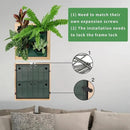 Vertical Wall Planter, 4 Pots Self Watering Living Planters Indoor, Wooden Frame Planter Wall Decoration Home Office (No Screw) by CozyNest Decor