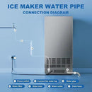 Ice Maker Commercial Ice Machine, 120lbs Per Day, Auto-Cleaning, Countertop Ice Maker with Basket and Scoop, for Home Party/RV Camping by CozyNest Decor