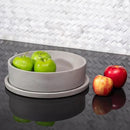 Simon Brothers Concrete Fruit Bowl and Tray Set for Kitchen Counter - Large Decorative Bowls for Home Decor - Modern Key Bowl for Entryway Table - Key Holder and Vanity Tray by CozyNest Decor