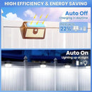 Solar Lights Outdoor Motion Sensor, 16 Pack 149 LED Waterproof Solar Powered Fence Lights, 3 Lighting Modes Security Wall Light for Outside Backyard Deck Garden Door Step Walking Dog, Cold Light 6500K by GreenHaven Gardens