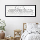 Our Father Prayer Bible Verse Framed Wall Art, 40''×15'' Rustic Religious Christian Lords Prayer Sign for God Jesus Christ Prayer, Horizontal Holy Inspirational Catholic Scripture Decor by CozyNest Decor