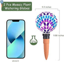 Plant Watering Globe Large Self Watering Globes 2 Pack for Indoor Outdoor Plants Self Watering Planter Insert Watering Devices for Plant Lover Gifts by GreenHaven Gardens