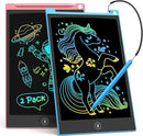 TECJOE 2 Pack LCD Writing Tablet, 10 Inch Colorful Doodle Board Drawing Tablet for Kids, Kids Travel Learning Toys Christmas Birthday Gifts for 3 4 5 6 Year Old Boys and Girls Toddlers by TinyTreasures Baby Boutique
