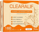 CLEARALIF Laundry Detergent Sheets Up to 160 Loads, Orange - Great For Travel, Apartments, Dorms,CLEARALIF Laundry Detergent Strips Eco Friendly & Hypoallergenic by CozyNest Decor