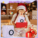 Instant Print Camera for Kids - 2.4 Inch Kids Camera Instant Print with Paper & 32G Card- Digital Children Toys as Christams Birthday Gifts for Girls Boys Age 3-12 - Purple by TinyTreasures Baby Boutique