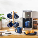 vancasso STARRY Coffee Mugs Set, 12 oz Ceramic Coffee Cups for Latte Hot Tea Cappuccino Cocoa Milk Stoneware Cups Set of 6, Dishwasher & Microwave Safe, Blue by CozyNest Decor