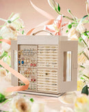 AKOZLIN Jewelry Box 360° Rotating 6-Tier Functional Jewelry Storage Case Organizer for Women Girls Ring Necklace Earring Bracelet Holder with Mirror by TinyTreasures Baby Boutique