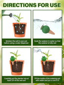 4Pcs Plant Watering Globes, Kalolary Hedgehog Shape Self Watering Spikes Terracotta Drip Water Stakes Irrigation Watering Bulbs for Pot, Indoor, Outdoor, Vacation (Bottle) by GreenHaven Gardens