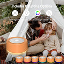 Nursery Lamp with Sound Machine, Mood Lighting, 7 Colors Night Light, 30 Soothing Sounds, White Noises for Baby, Adults. Timer, Plug in, Memory Function, Touch Control by TinyTreasures Baby Boutique