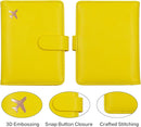 Melsbrinna RFID Passport Holder for Travel Women/Men, Cute RFID Blocking Wallet with Card Slots, Travel Wallet/Passport Case (1, Yellow) by TinyTreasures Baby Boutique