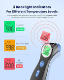 Forehead Thermometer for Adults and Kids, Digital Touchless Thermometer for Baby, Infants and Toddlers, 3 Color Fever Alarm,1s Fast Accurate Reading, Non Contact by TinyTreasures Baby Boutique