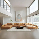 Large Modular Sofa Couch, 248'' Sectional Couch, Living Room Sets with Storage, 16 Seats Sets for House, Office,Villa, Tan by CozyNest Decor