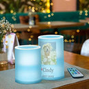 Vdsrup Flameless Candles Set of 2 Memorial Pet LED Candles with Timer Battery Operated Customize Candle Lights Flickering with Remote for Home Bedroom Decor by GreenHaven Gardens