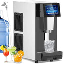 Nugget Ice Maker Countertop, 60LBS/Day with 5LBS Storage Bin, Water Dispenser Countertop Ice Maker Machine Stainless Steel, Soft Chewable Pellet Ice Machine for Home Bar Kitchen Office, Self-Cleaning by CozyNest Decor