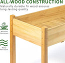 Premium Fir Wooden Raised Garden Bed with Four Legs for Backyard and Balcony Gardening,Suitable for Indoor and Outdoor use,49.5''×23.5''×30'' by GreenHaven Gardens