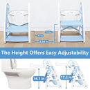 Potty Training Seat:2 in 1 Design Potty Seat for Toilet & Nursery Step Stool for Sink, Potty Training Toilet with Height Adjustable Ladder for Kids of All Ages (Arctic) by TinyTreasures Baby Boutique